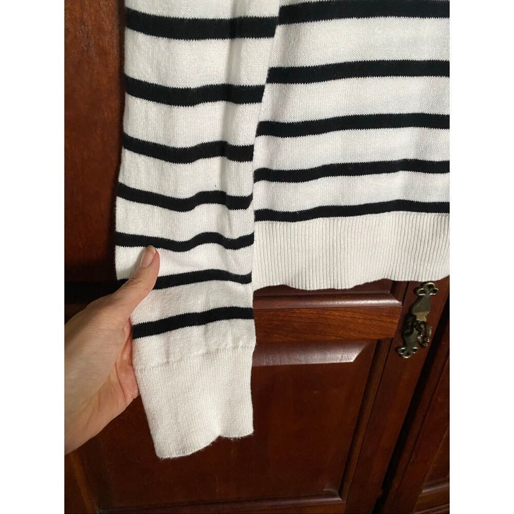 A New Day cotton striped cardigan sweater size S - Picture 3 of 8